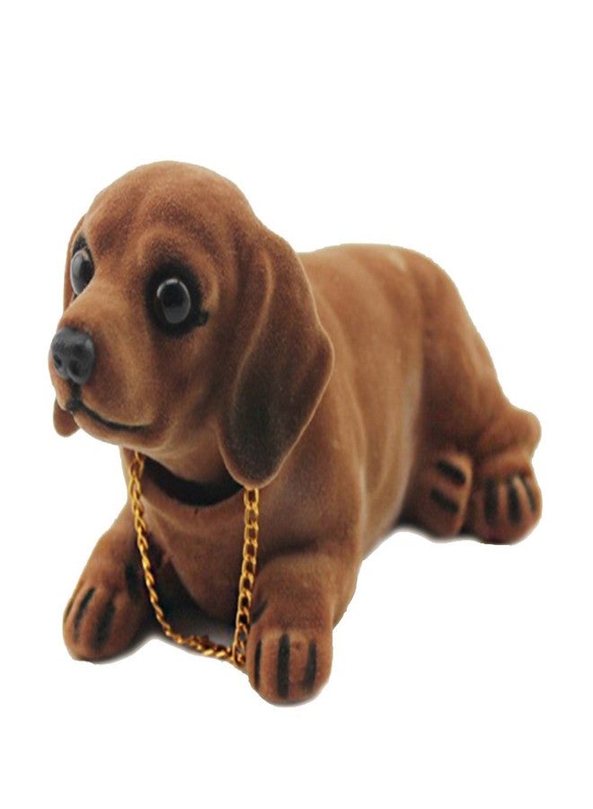 YeahiBaby Shaking Head Dog Ornament for Car Dashboard 6.1 Inch Dashboard Puppy Bobblehead Car Interior Decoration with Moving Head Feature - Image 1